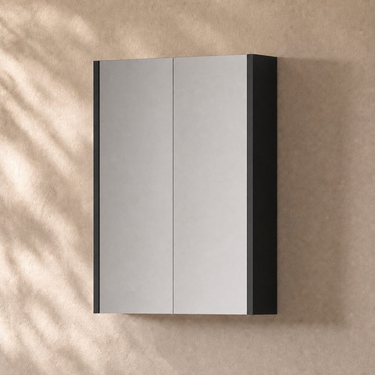 750mm Height Bathroom Shaving Cabinet Shaving Cabinet Arova 600mm Matte Black