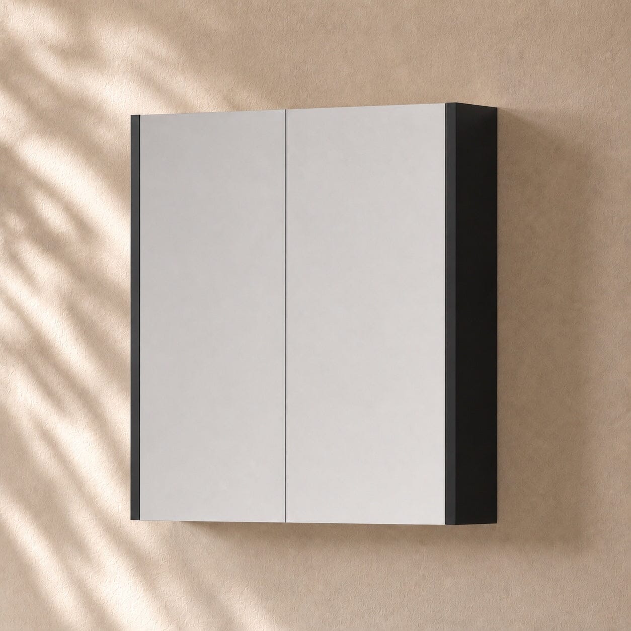 750mm Height Bathroom Shaving Cabinet Shaving Cabinet Arova 750mm Matte Black