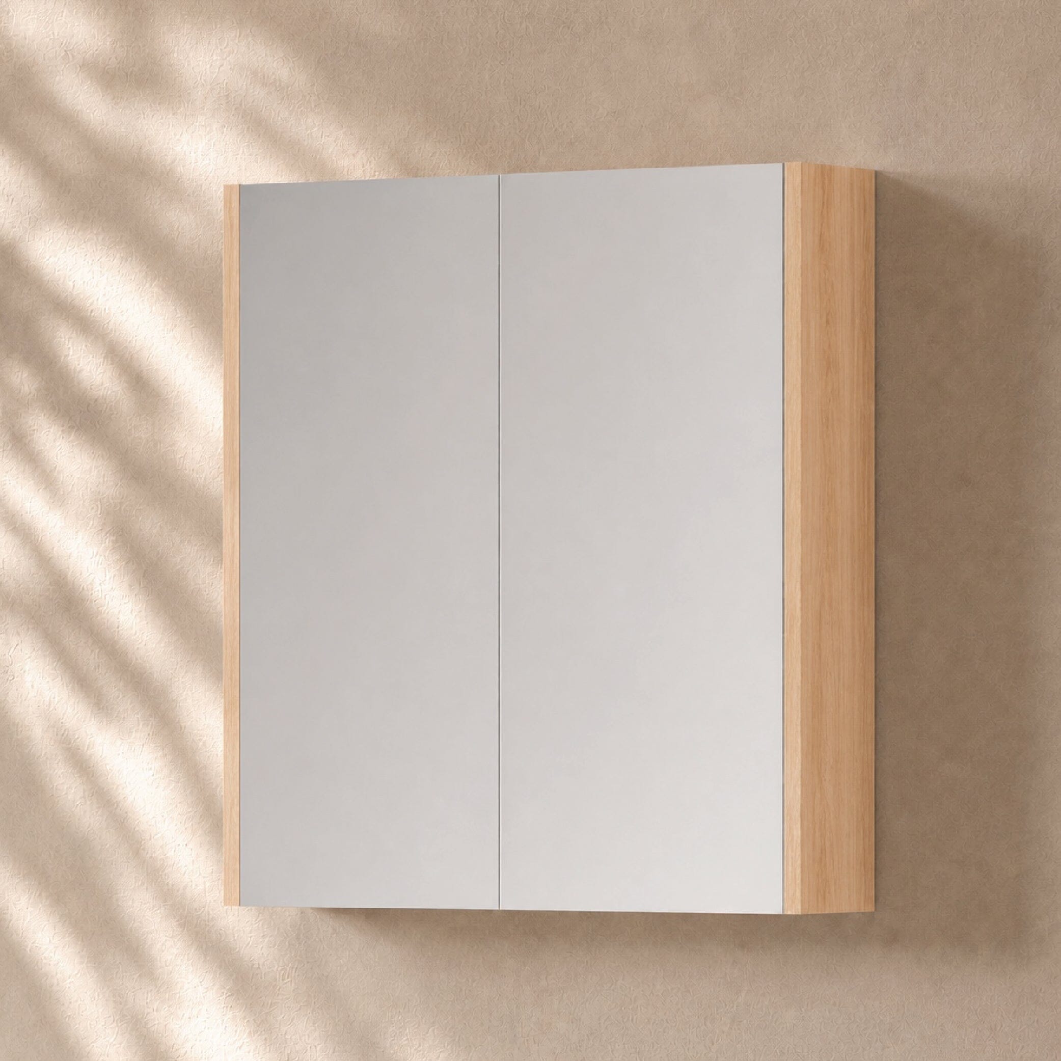 750mm Height Bathroom Shaving Cabinet Shaving Cabinet Arova 750mm Pure Oak