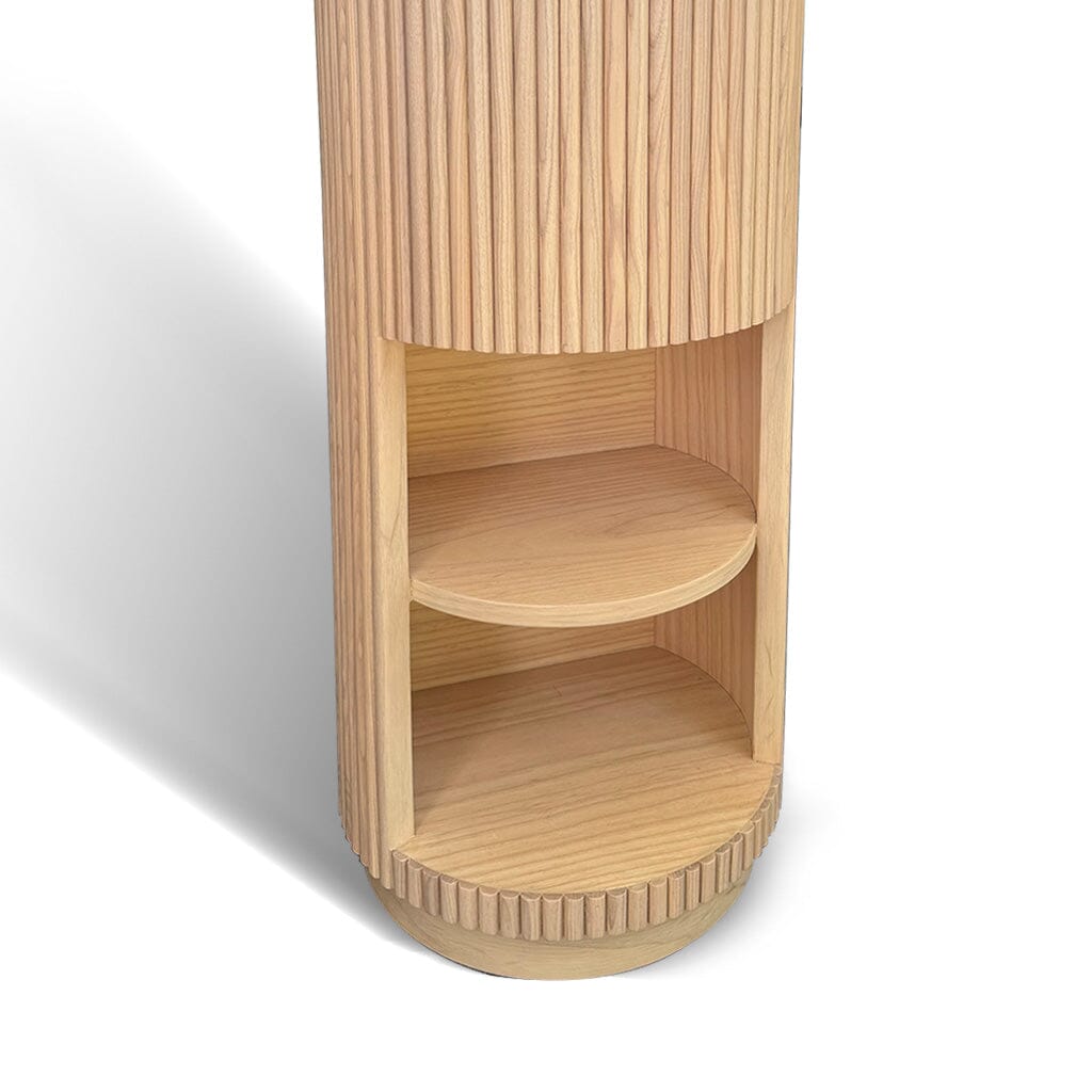 Aero 400mm Small Vanity Light Walnut with White Solid Surface Basin Vanities Arova