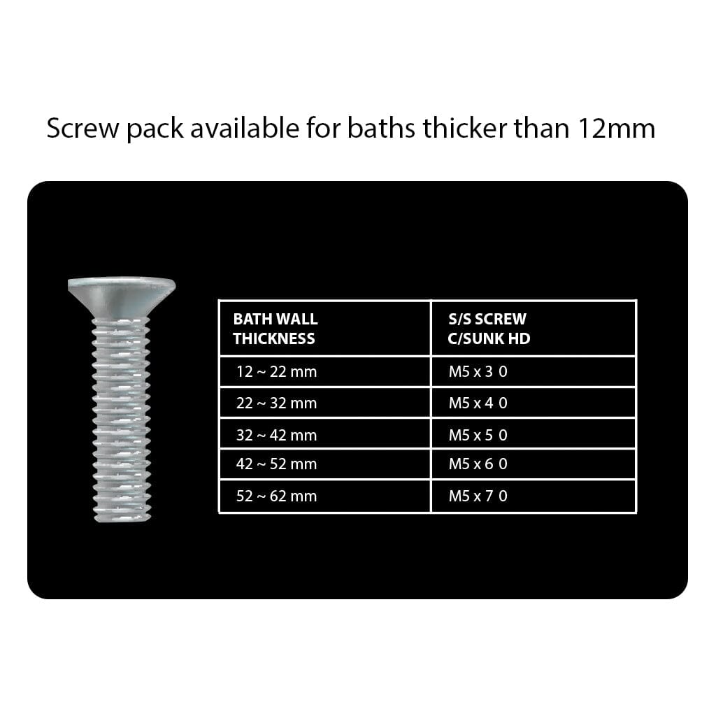 Bath Bend Pop Down with Connector - Chrome Baths Arova