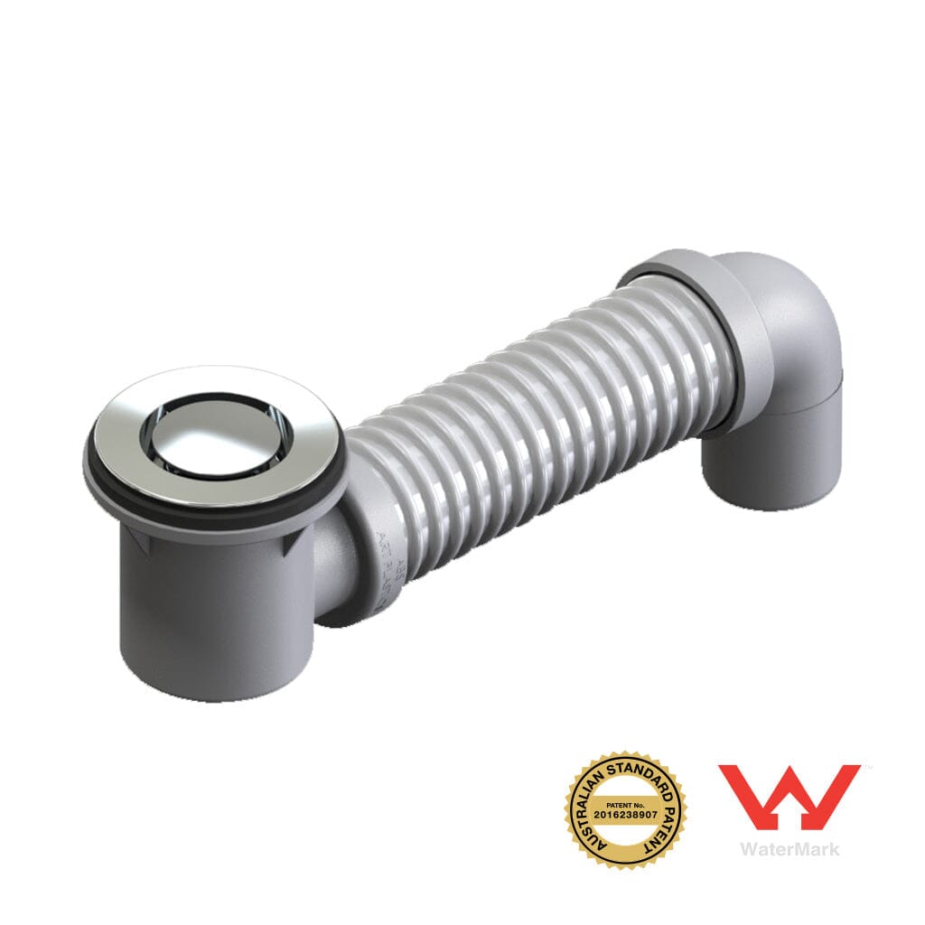 Bath Bend Pop Down with Connector - Chrome Baths Arova