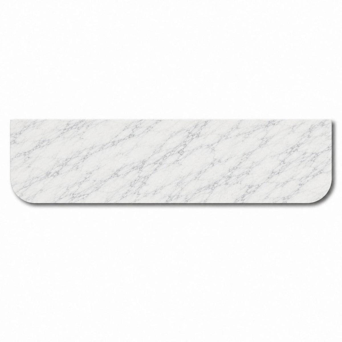 Bianco Carrara Curved Italian Natural Marble Vanity Top 1810x470mm – Honed Vanity Top Arova
