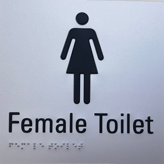 Braille Toilet Sign TPSIGN Accessories ECT FEMALE
