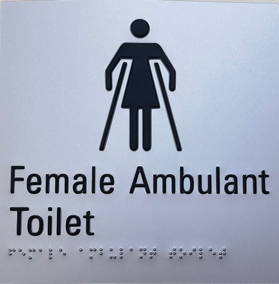 Braille Toilet Sign TPSIGN Accessories ECT FEMALE AMB