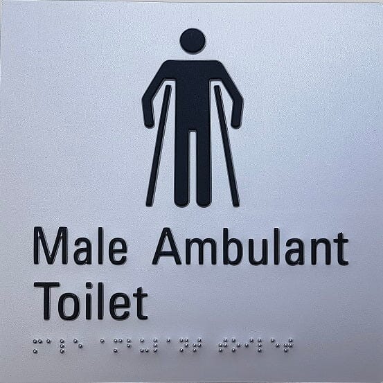 Braille Toilet Sign TPSIGN Accessories ECT MALE AMB