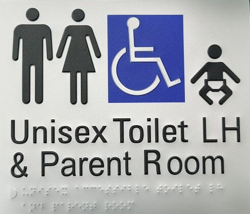 Braille Toilet Sign TPSIGN Accessories ECT UNPR LH