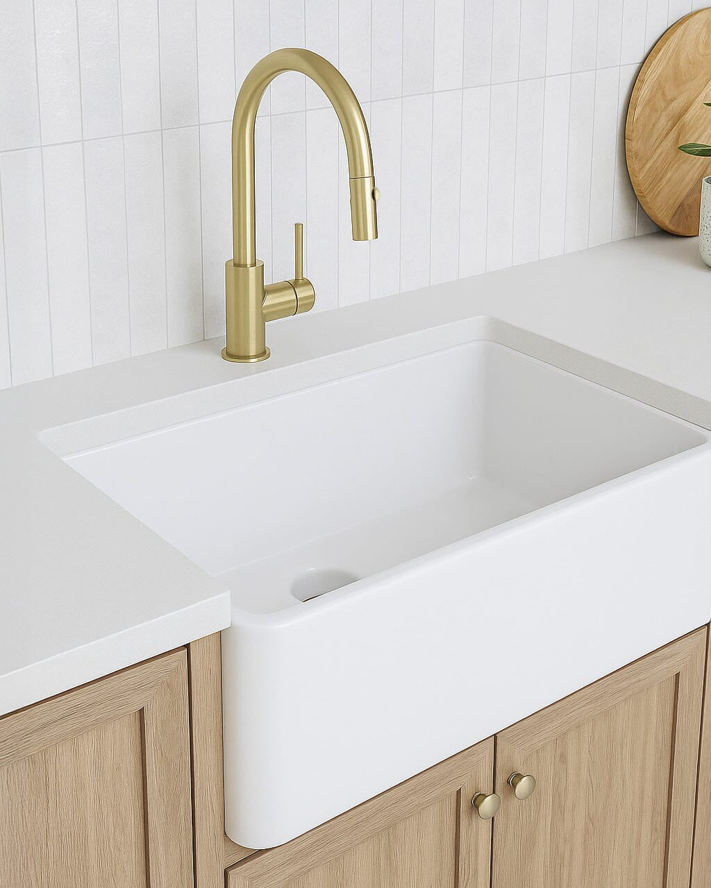 Chelsea 76 Fine Fireclay Butlers Large Kitchen Sink Sinks Arova