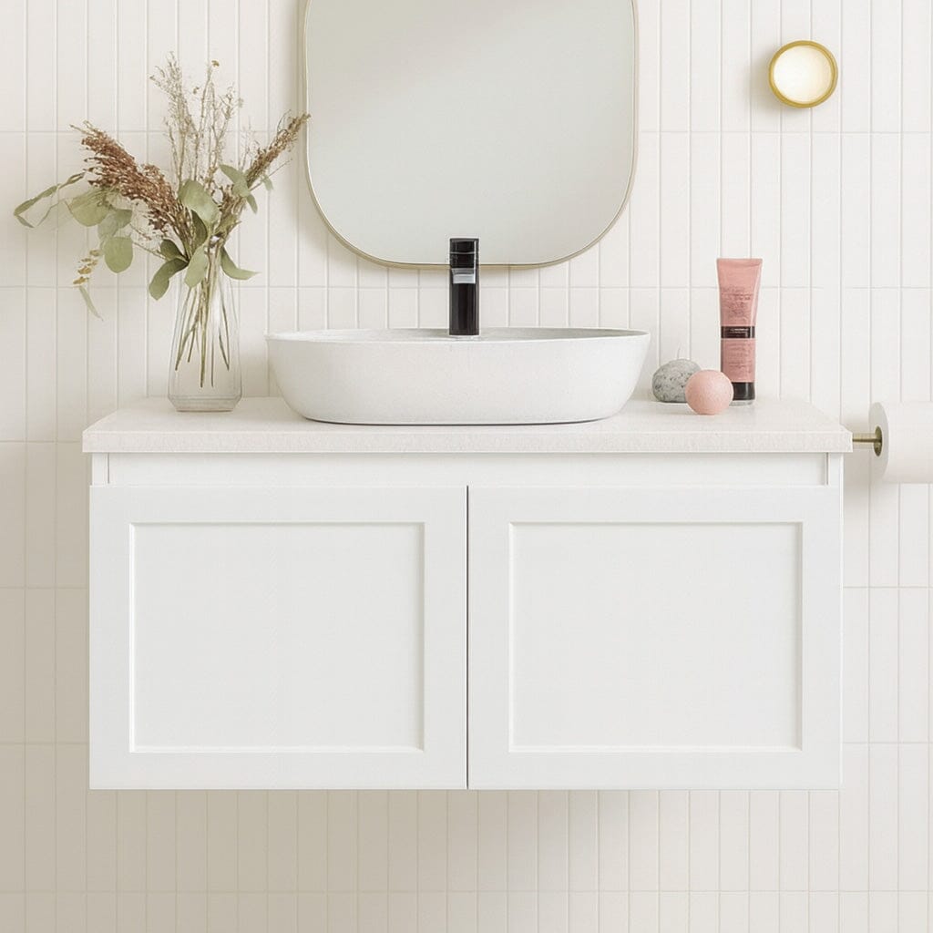 Clearance - CLOVER 750mm Wall Hung Bathroom Vanity Vanities Arova