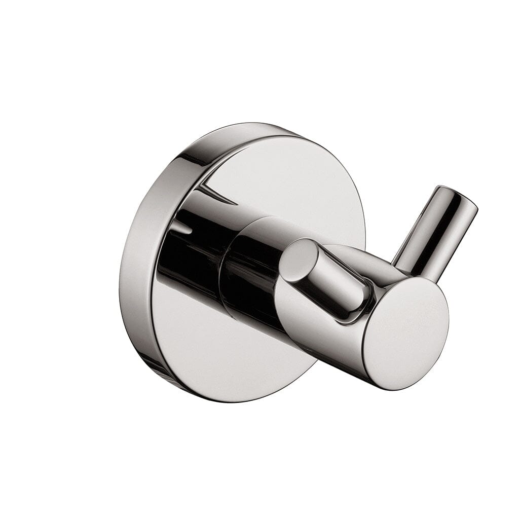Clio Double Robe Hook Brushed Nickel Accessories Arova