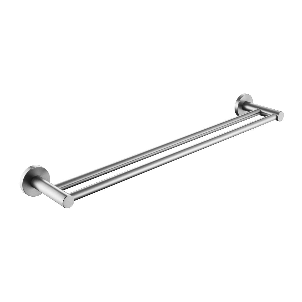 Clio Double Towel Rail 800mm Brushed Nickel Accessories Arova