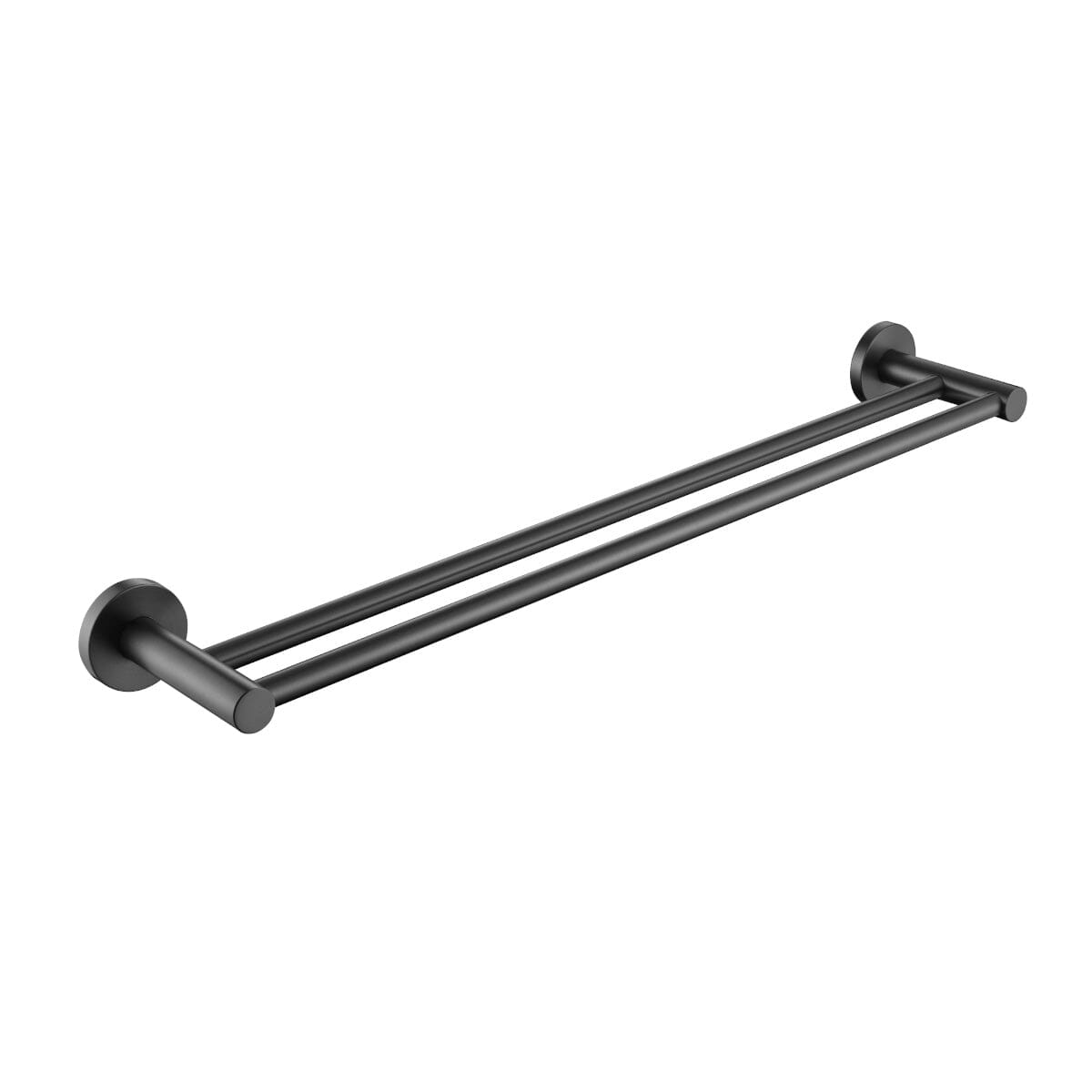 Clio Double Towel Rail 800mm Gunmetal Accessories Arova