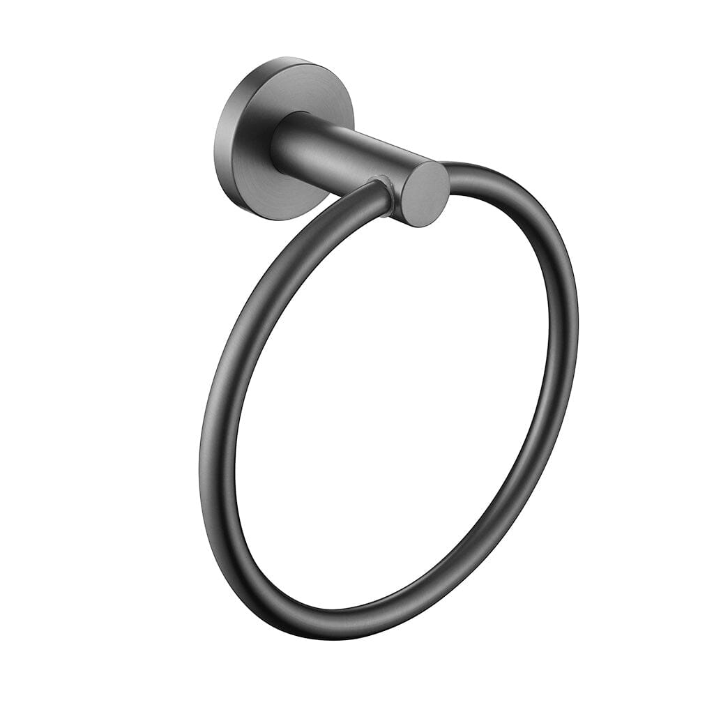 Clio Hand Towel Holder Gunmetal Accessories Arova