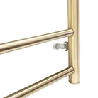 CLIO Heated Towel Rail Round Brushed Gold Heated Towel Rails Arova