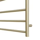 CLIO Heated Towel Rail Round Brushed Gold Heated Towel Rails Arova