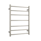 CLIO Heated Towel Rail Round Brushed Nickel Accessories Arova