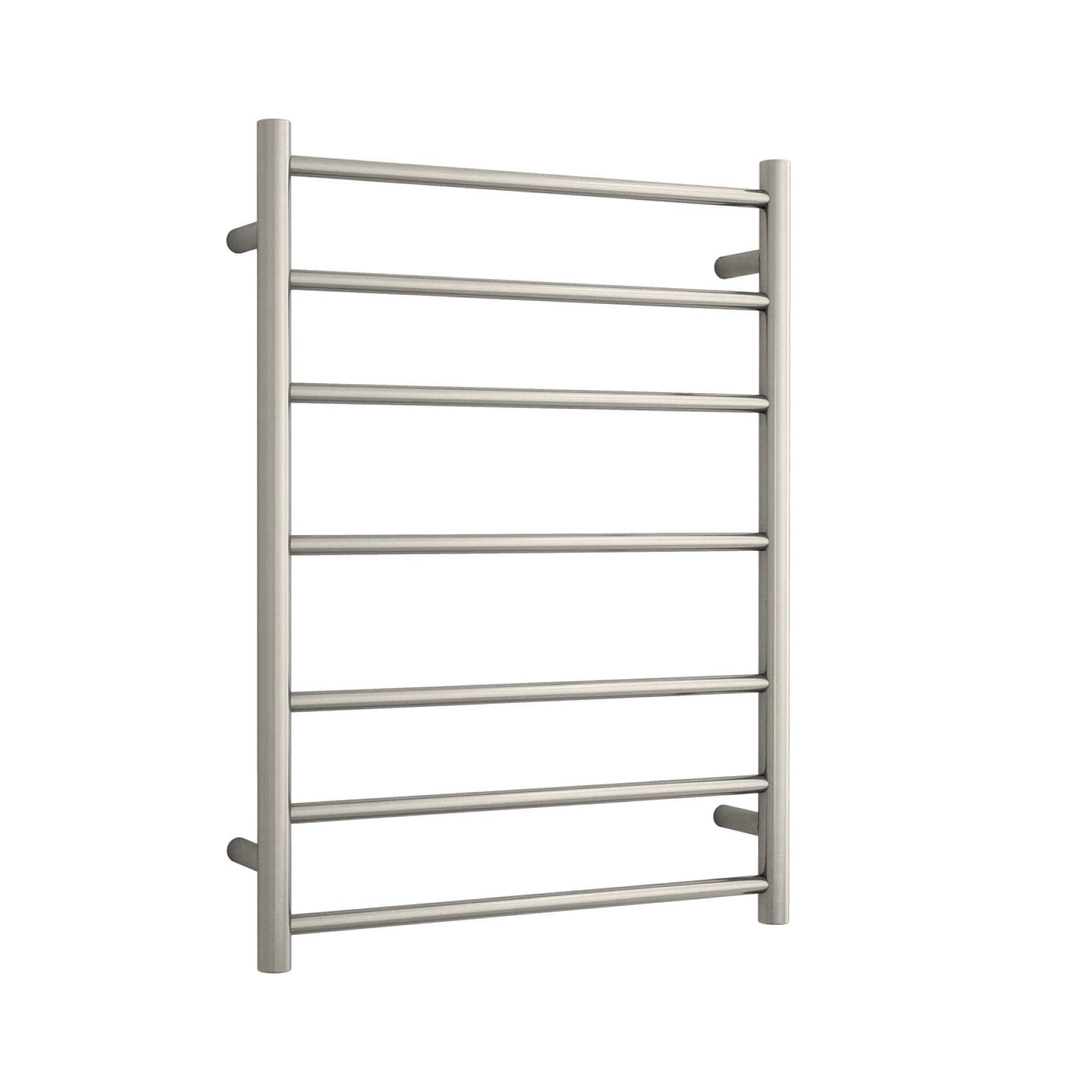 CLIO Heated Towel Rail Round Brushed Nickel Accessories Arova
