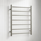CLIO Heated Towel Rail Round Brushed Nickel Heated Towel Rails Arova