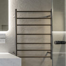 CLIO Heated Towel Rail Round Gunmetal Heated Towel Rails Arova