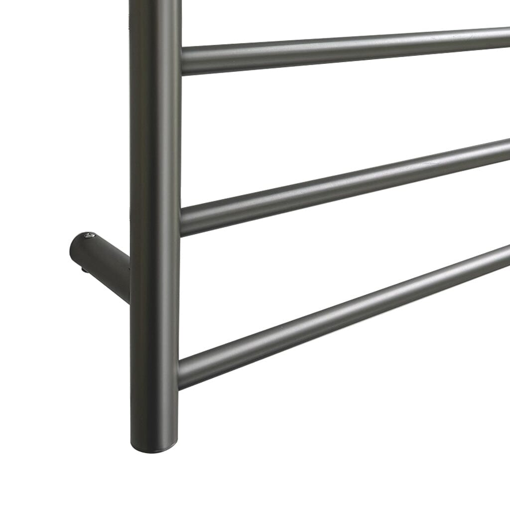 CLIO Heated Towel Rail Round Gunmetal Heated Towel Rails Arova