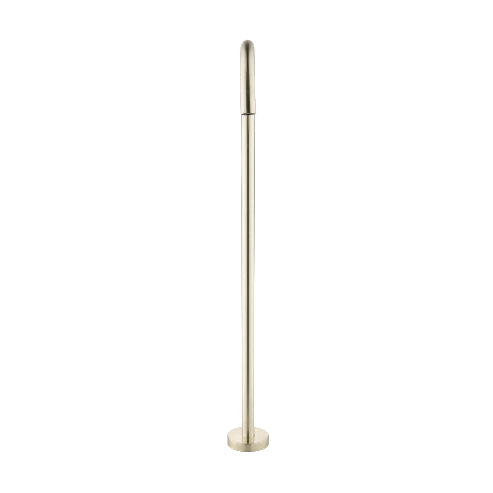 CLIO Round Freestanding Bath Spout Brushed Gold Tapware Arova
