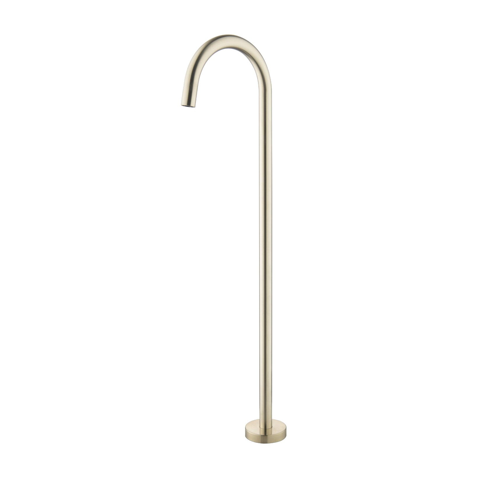 CLIO Round Freestanding Bath Spout Brushed Gold Tapware Arova
