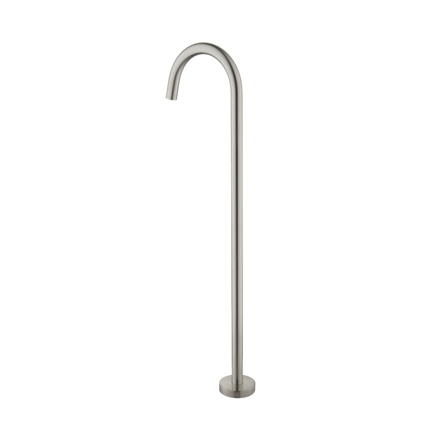 CLIO Round Freestanding Bath Spout Brushed Nickel Tapware Arova
