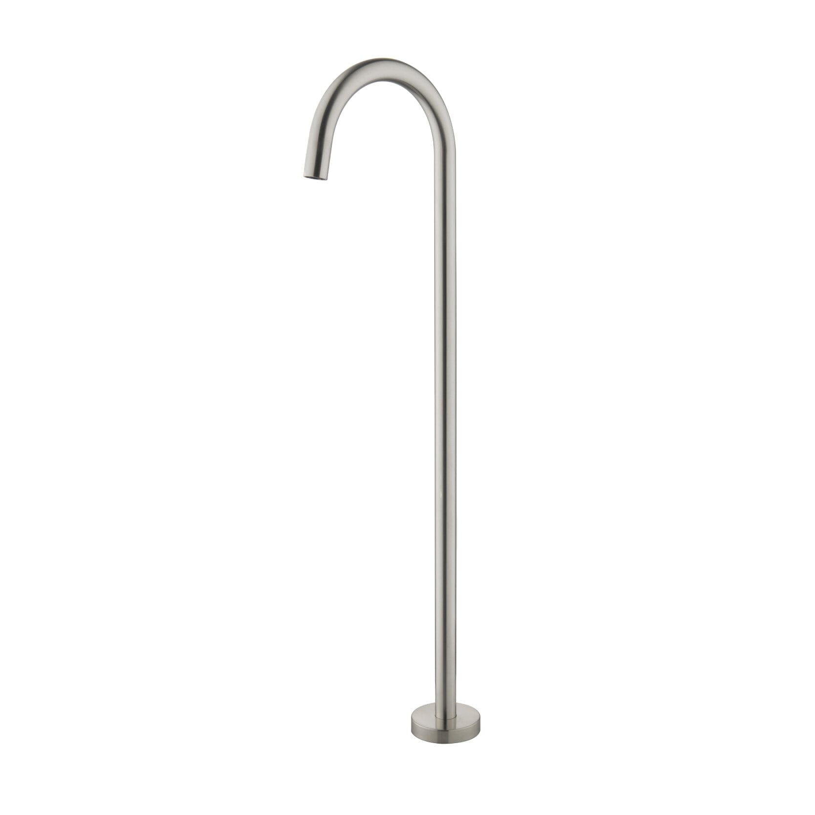 CLIO Round Freestanding Bath Spout Brushed Nickel Tapware Arova