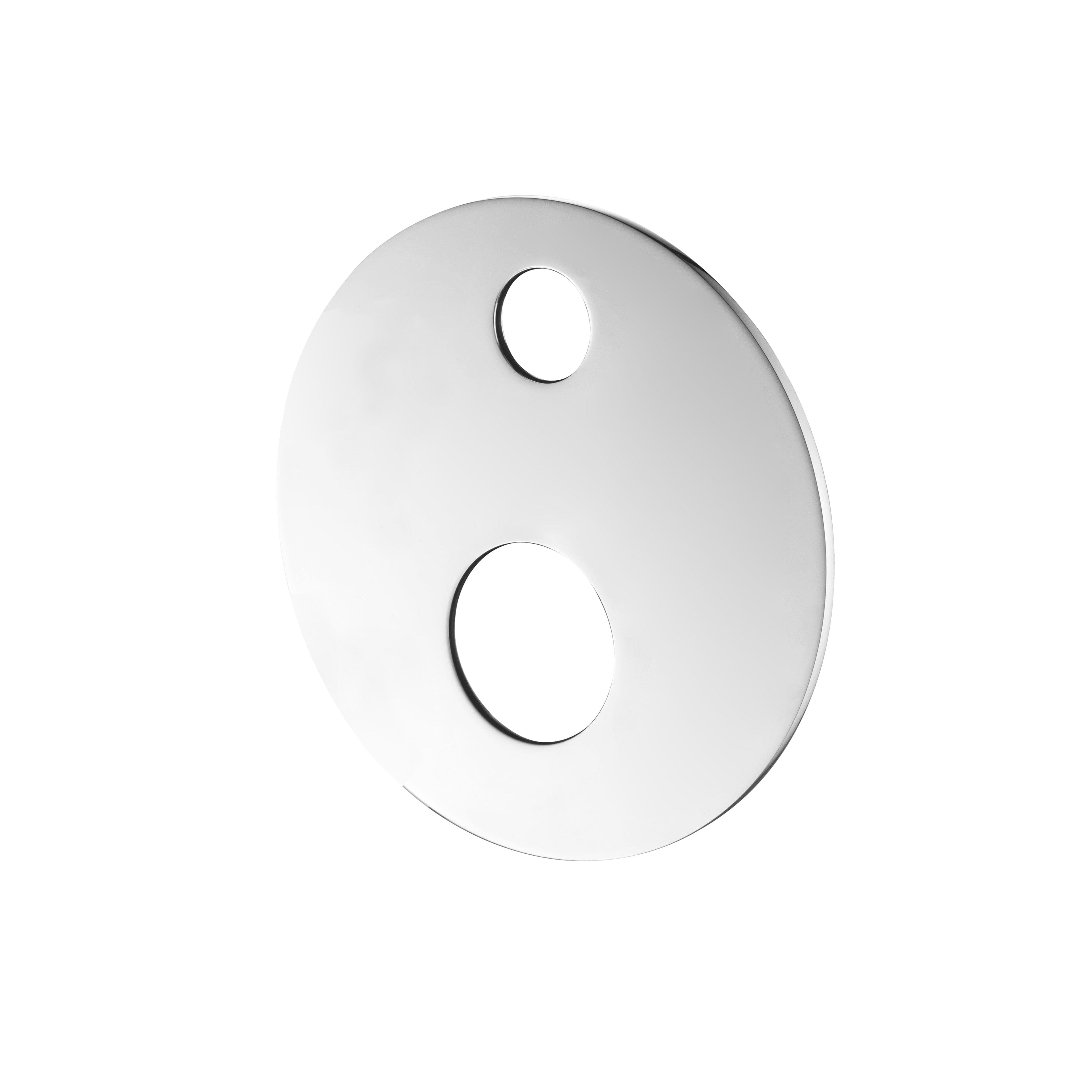 CLIO Round Shower / Bath Mixer with Diverter Backplate Chrome Tapware Arova