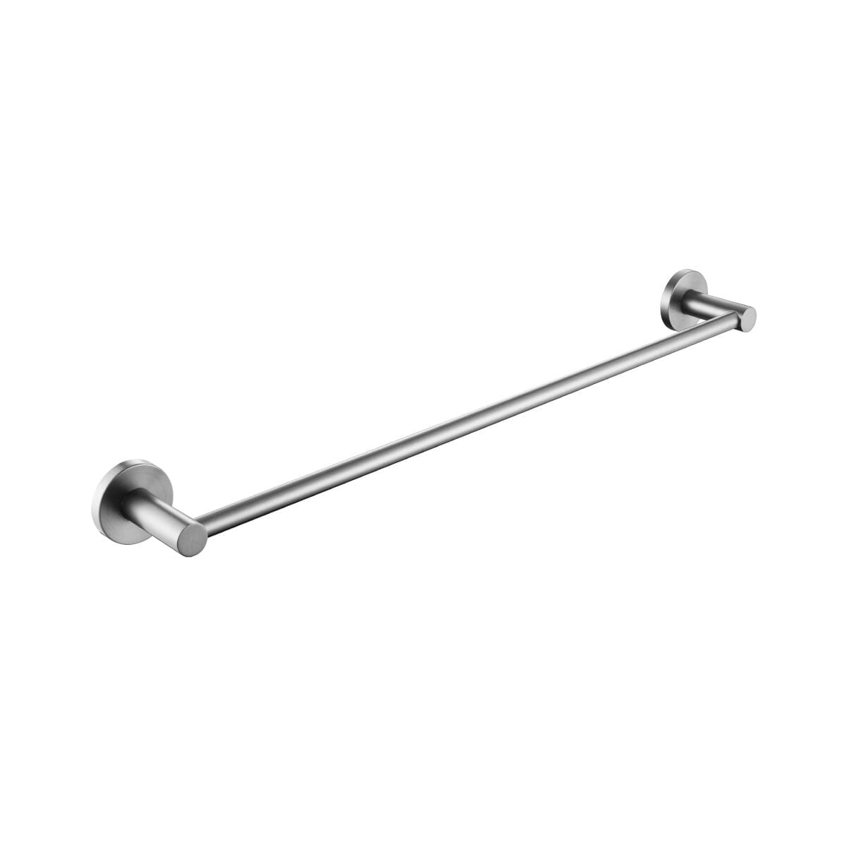 Clio Single Towel Rail 600mm Brushed Nickel Accessories Arova