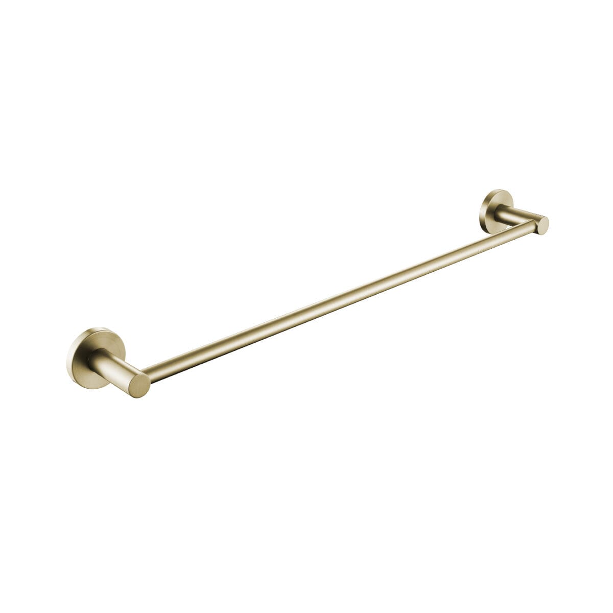 Clio Single Towel Rail 800mm Brushed Gold Accessories Arova