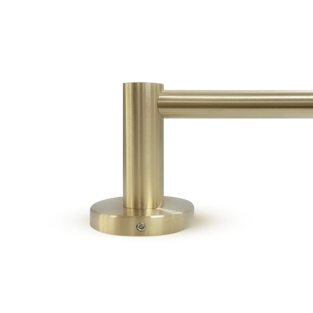 Clio Toilet Roll Holder Brushed Gold Accessories Arova