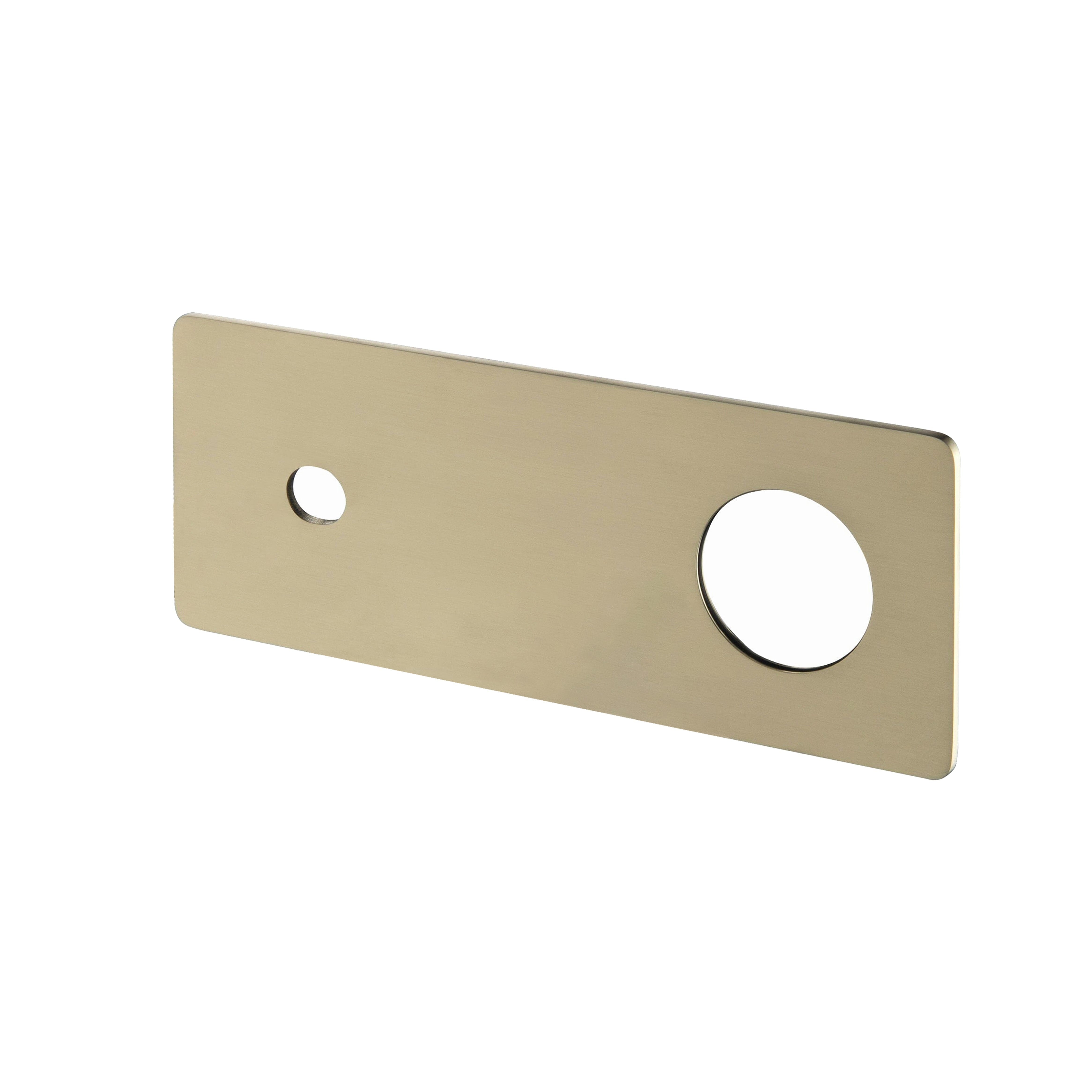 CLIO Wall Basin/Bath Mixer Spout Backplate Brushed Gold Tapware Arova