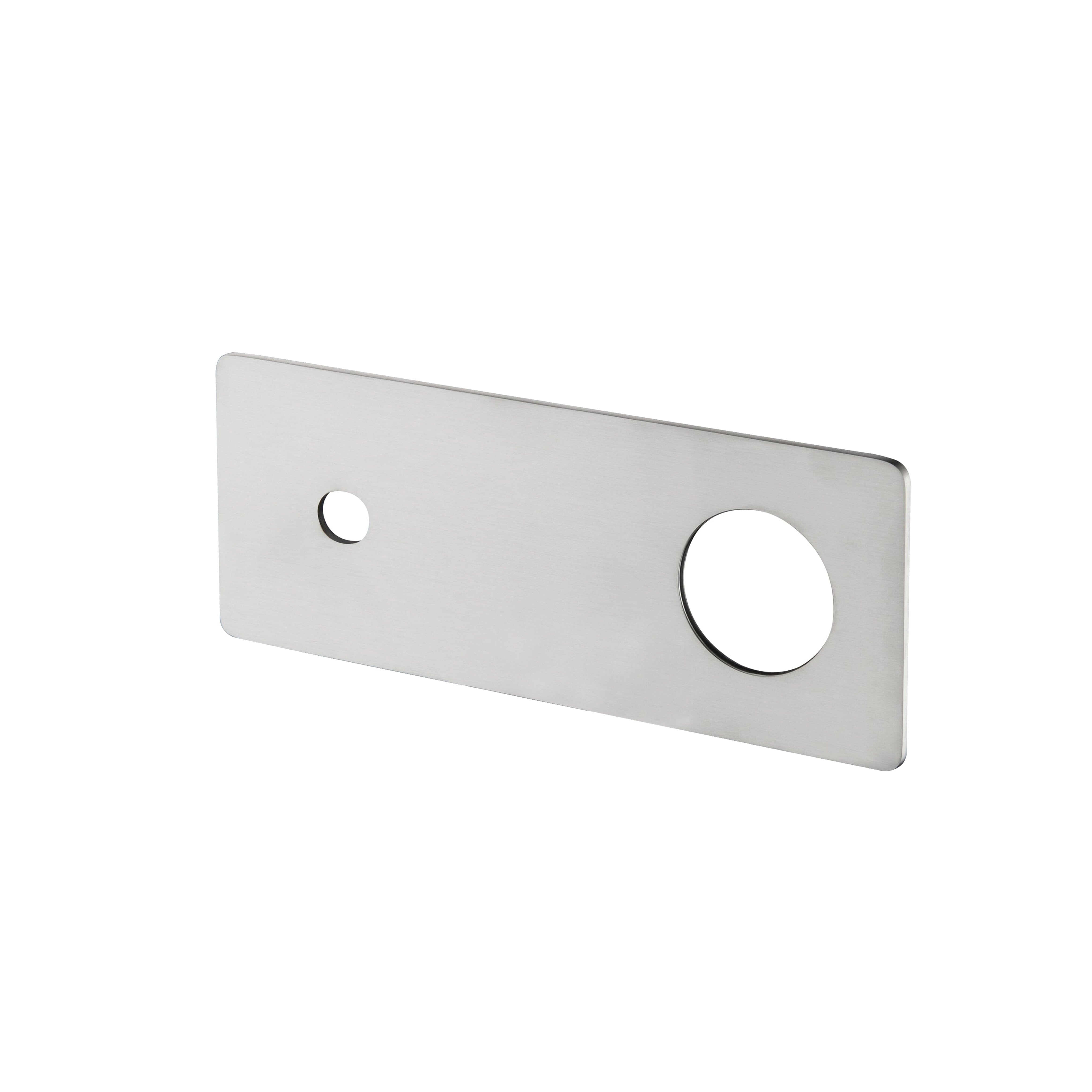 CLIO Wall Basin/Bath Mixer Spout Backplate Brushed Nickel Tapware Arova