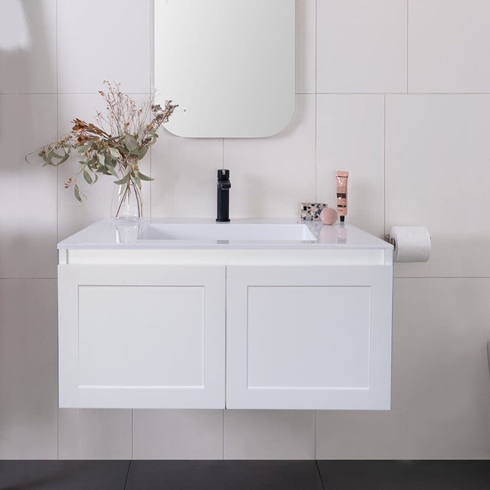 CLOVER 750mm Wall Hung Bathroom Vanity + Ceramic Top AROVA