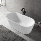 CORA 1500mm Oval Freestanding Bath Gloss White Baths AROVA