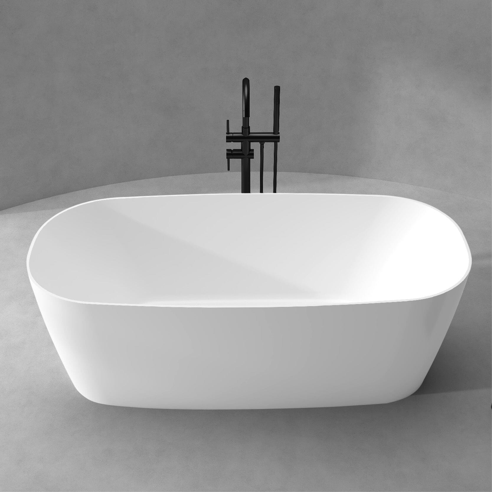 DANA 1500mm Oval Freestanding Bathtub Gloss White Baths Arova