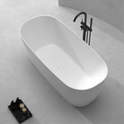 DANA 1500mm Oval Freestanding Bathtub Gloss White Baths Arova