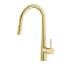 DOLCE PULL OUT SINK MIXER WITH VEGIE SPRAY FUNCTION BRUSHED GOLD NR581009cBG Nero Tapware Nero