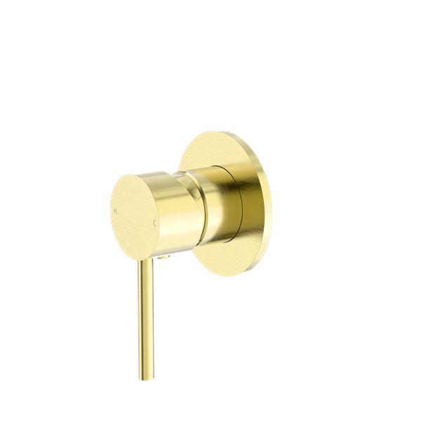 DOLCE SHOWER MIXER BRUSHED GOLD NR250811BG Tapware Nero