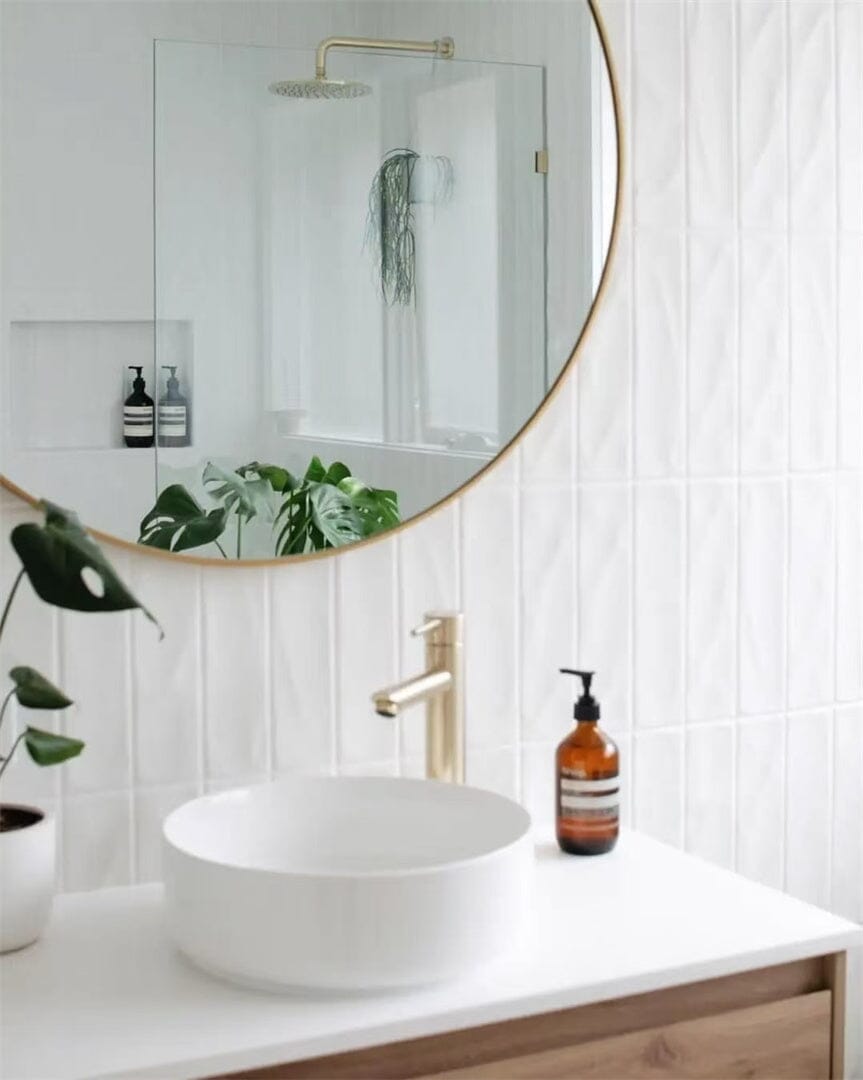 Dolce Tall Basin Mixer Brushed Gold NR250804BG Tapware Nero