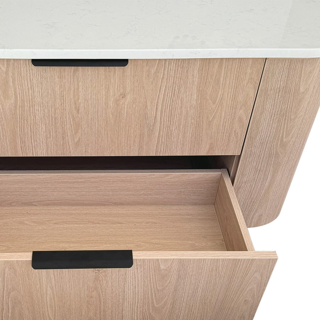 Ellie 1200mm Curved Wall Hung Vanity Vanities Arova