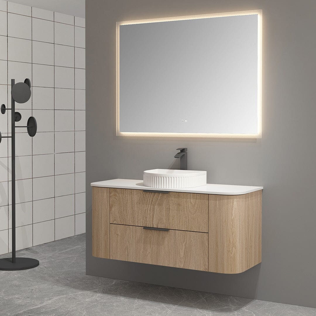 Ellie 1200mm Curved Wall Hung Vanity Vanities Arova