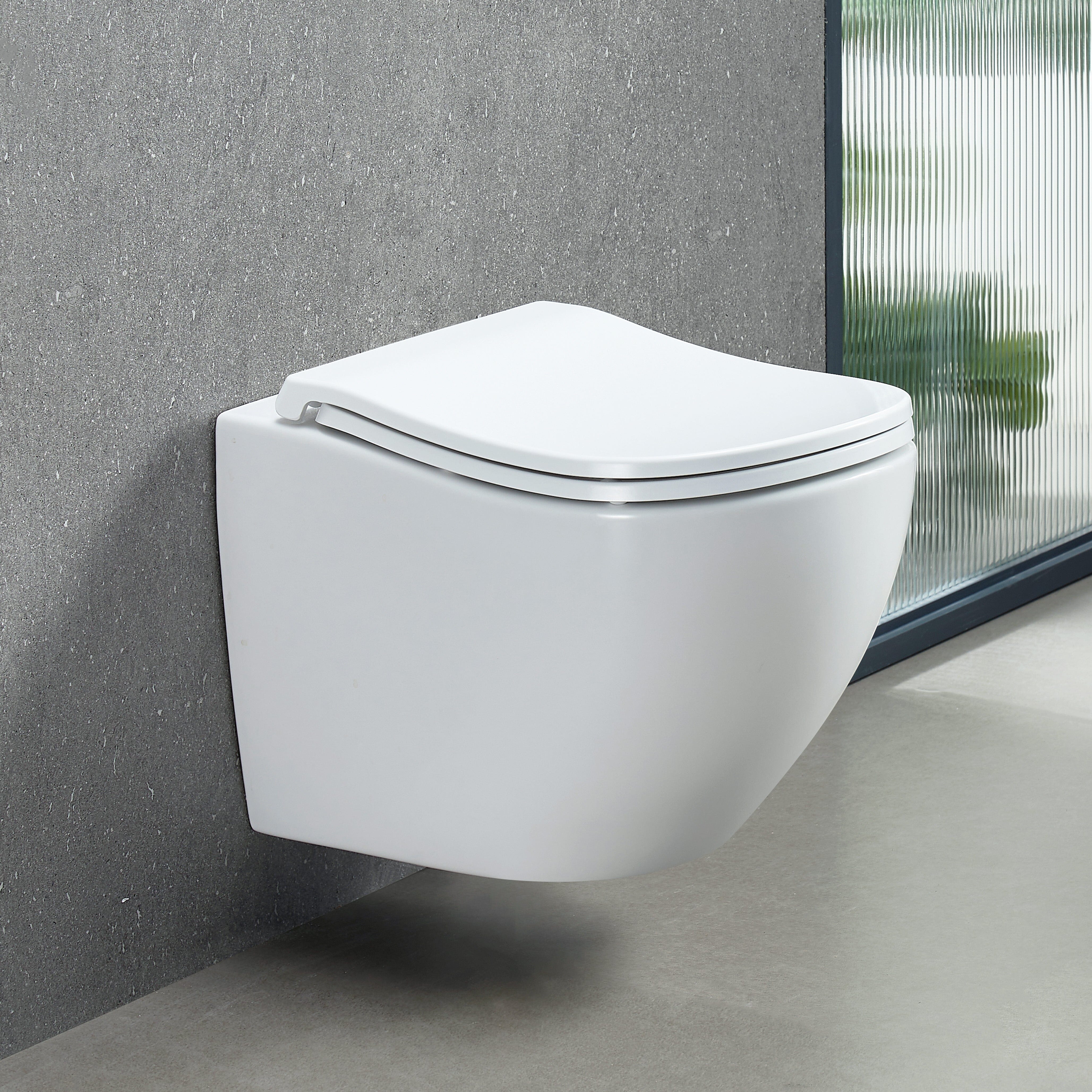 ErgoFlow Curve52 Rimless Tornado Wall Hung Toilet Pan Toilets Arova