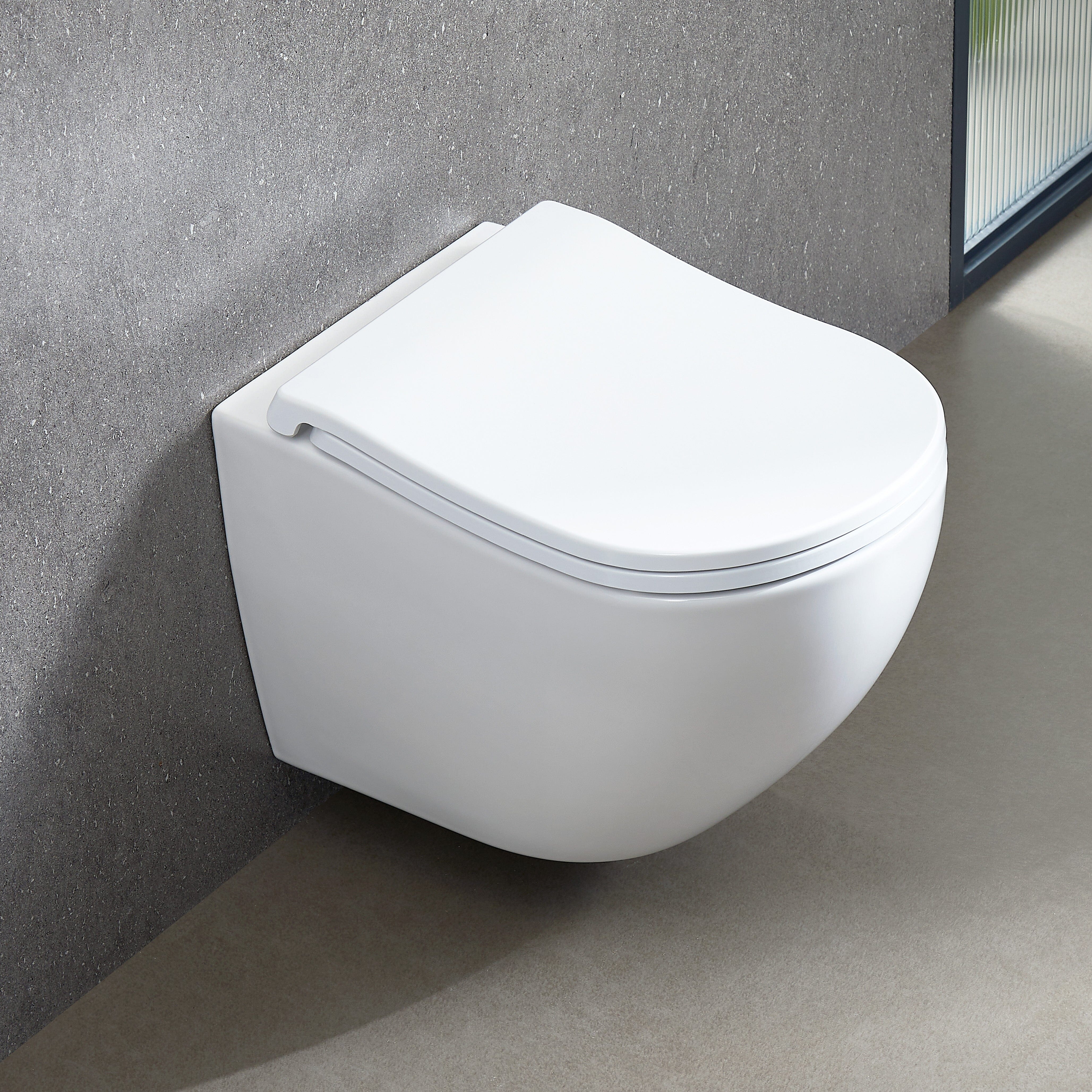 ErgoFlow Curve52 Rimless Tornado Wall Hung Toilet Pan Toilets Arova