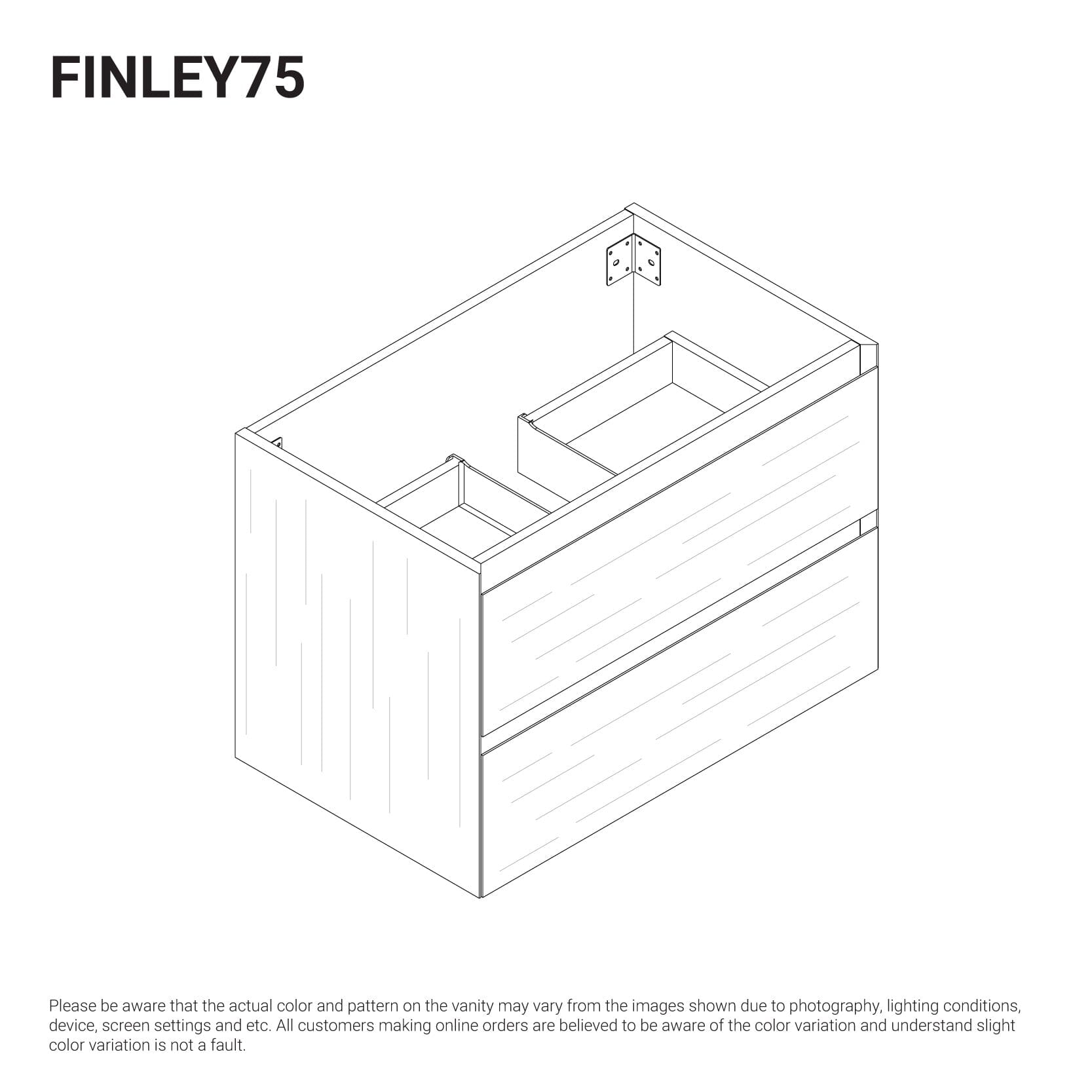 Finley 750mm Timber Wall Hung Bathroom Vanity Vanities Arova