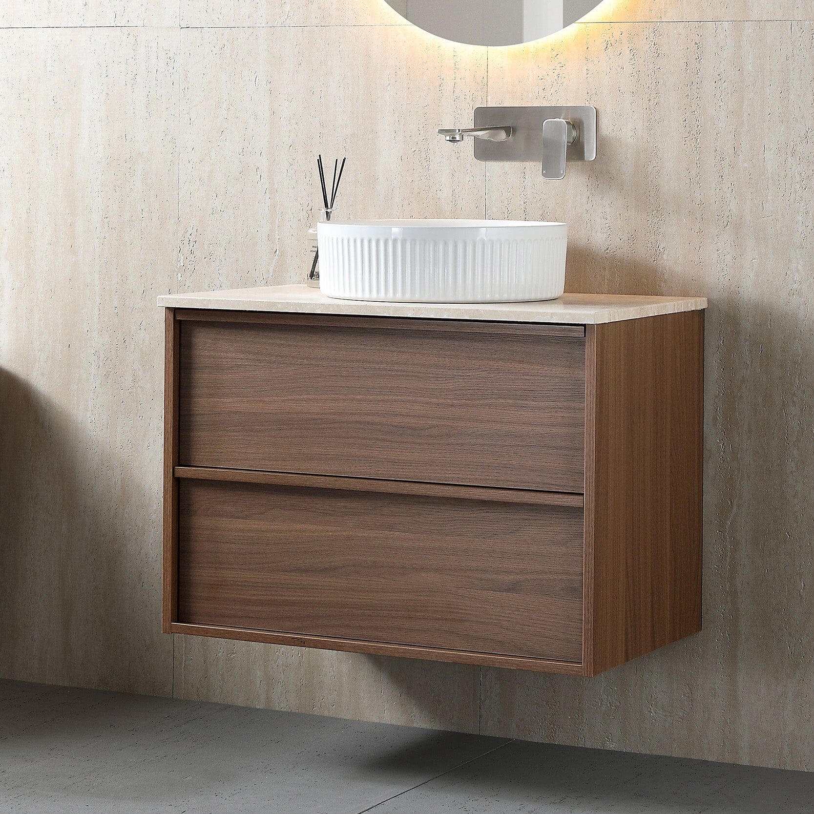Gino 750mm Timber Wall Hung Bathroom Vanity Vanities Arova