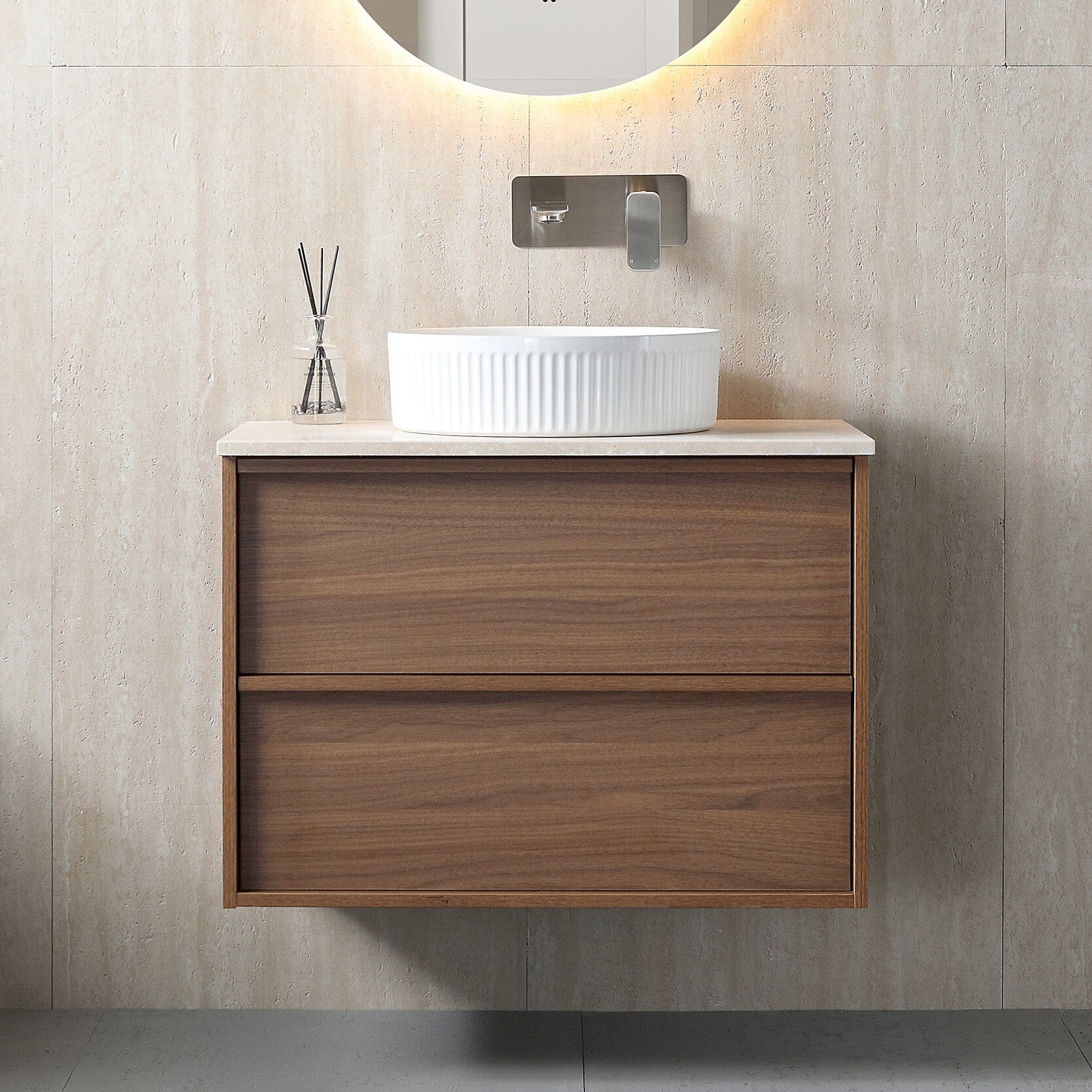 Gino 750mm Timber Wall Hung Bathroom Vanity Vanities Arova