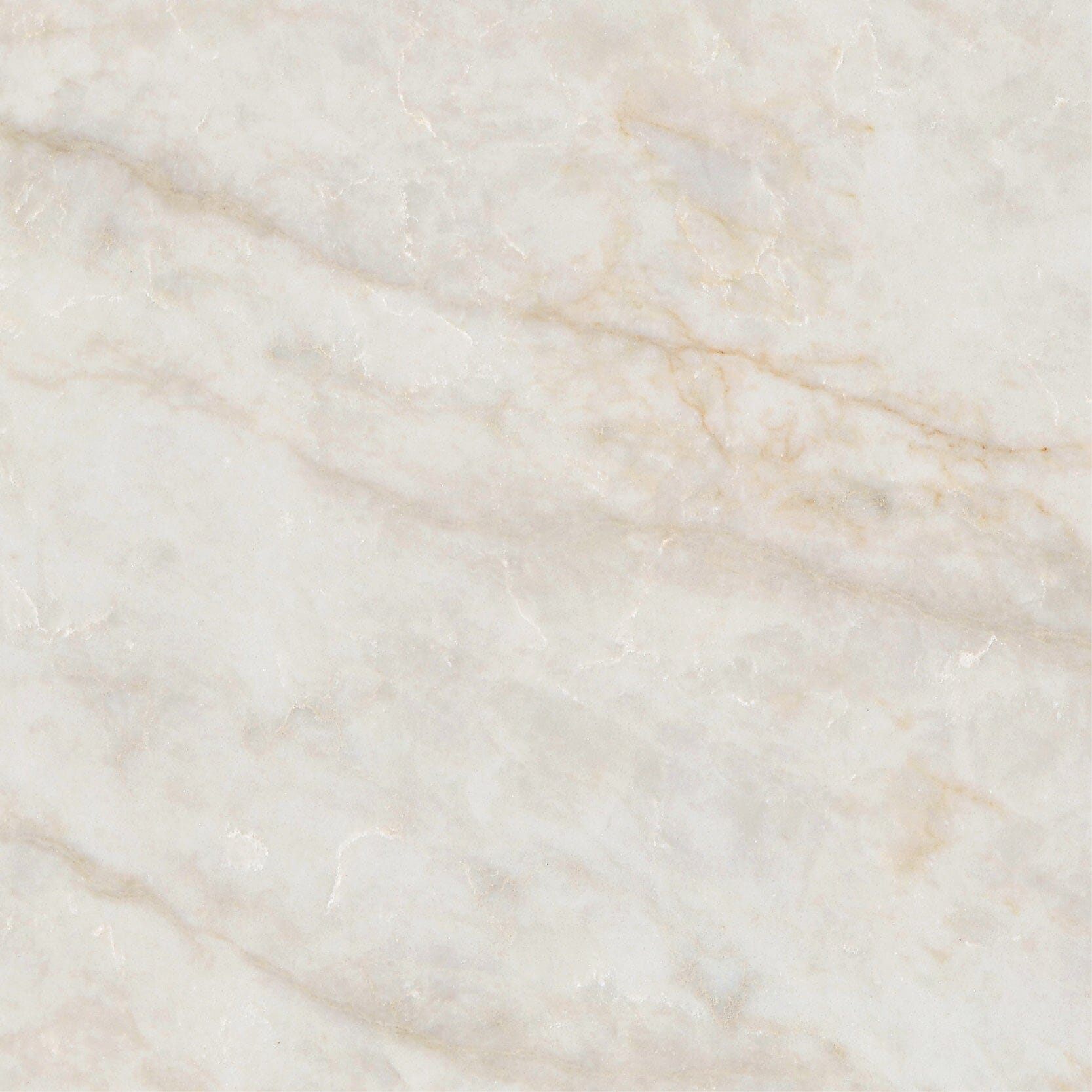 Close-up of Ivory Taj Mahal vanity benchtop surface with soft cream and warm natural veining