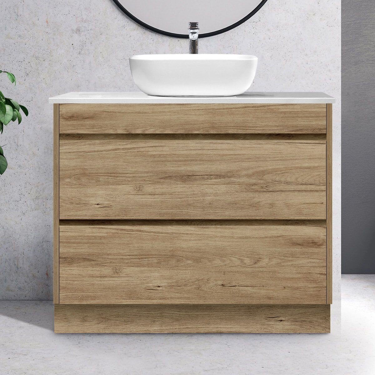 Kingston 900mm Bathroom Vanity + Luxe Stone Top AROVA